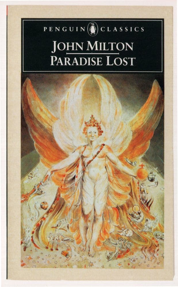 John Milton Paradise Lost 1989 Book Postcard