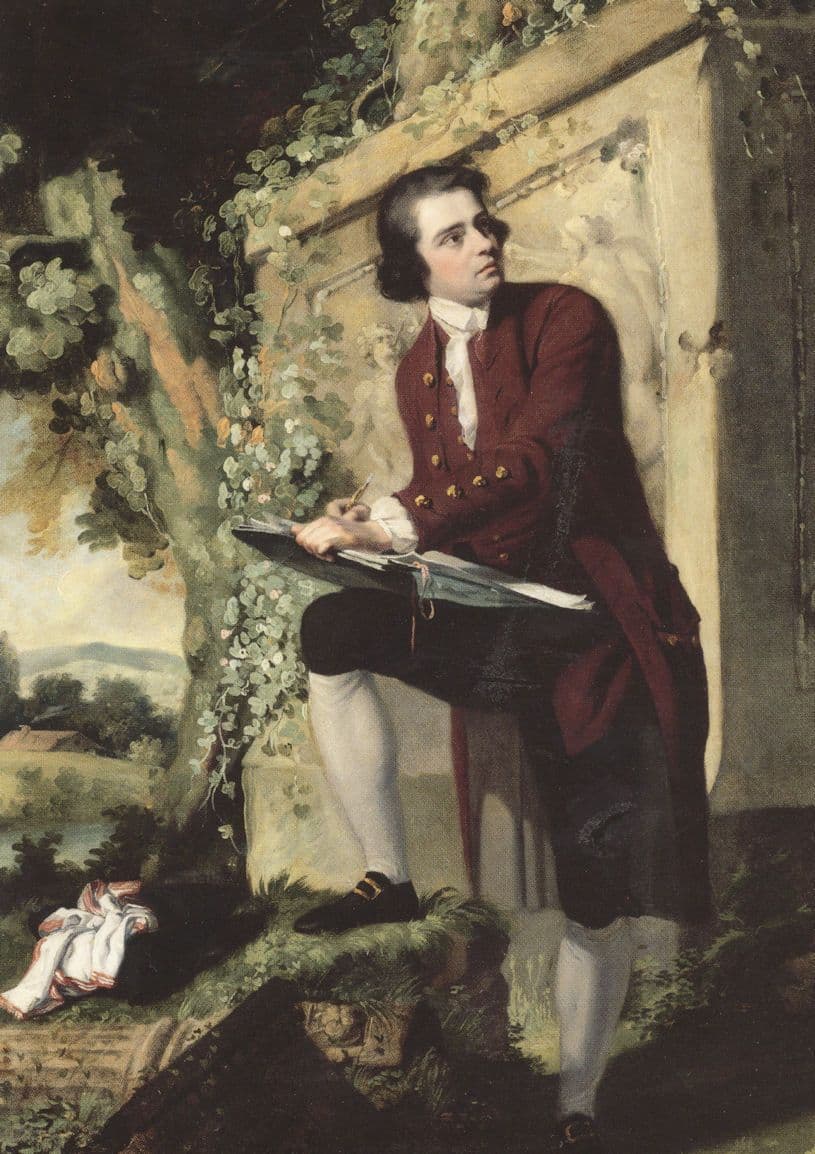 John Mortimer Portrait Of A Young Artist Royal Academy Postcard