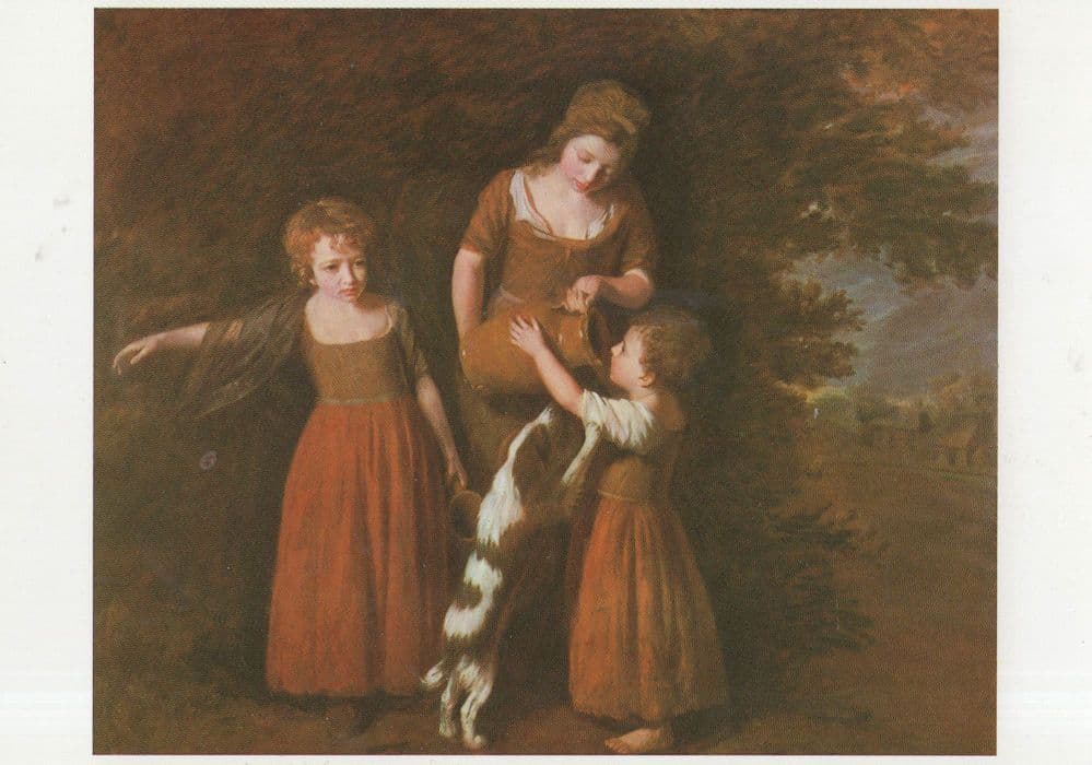 John Opie The Peasants Family Tate Gallery Painting Postcard