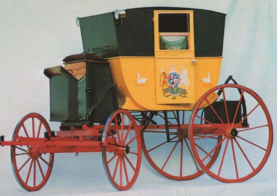 John Palmer Royal Mail Coach Scale Model Postcard