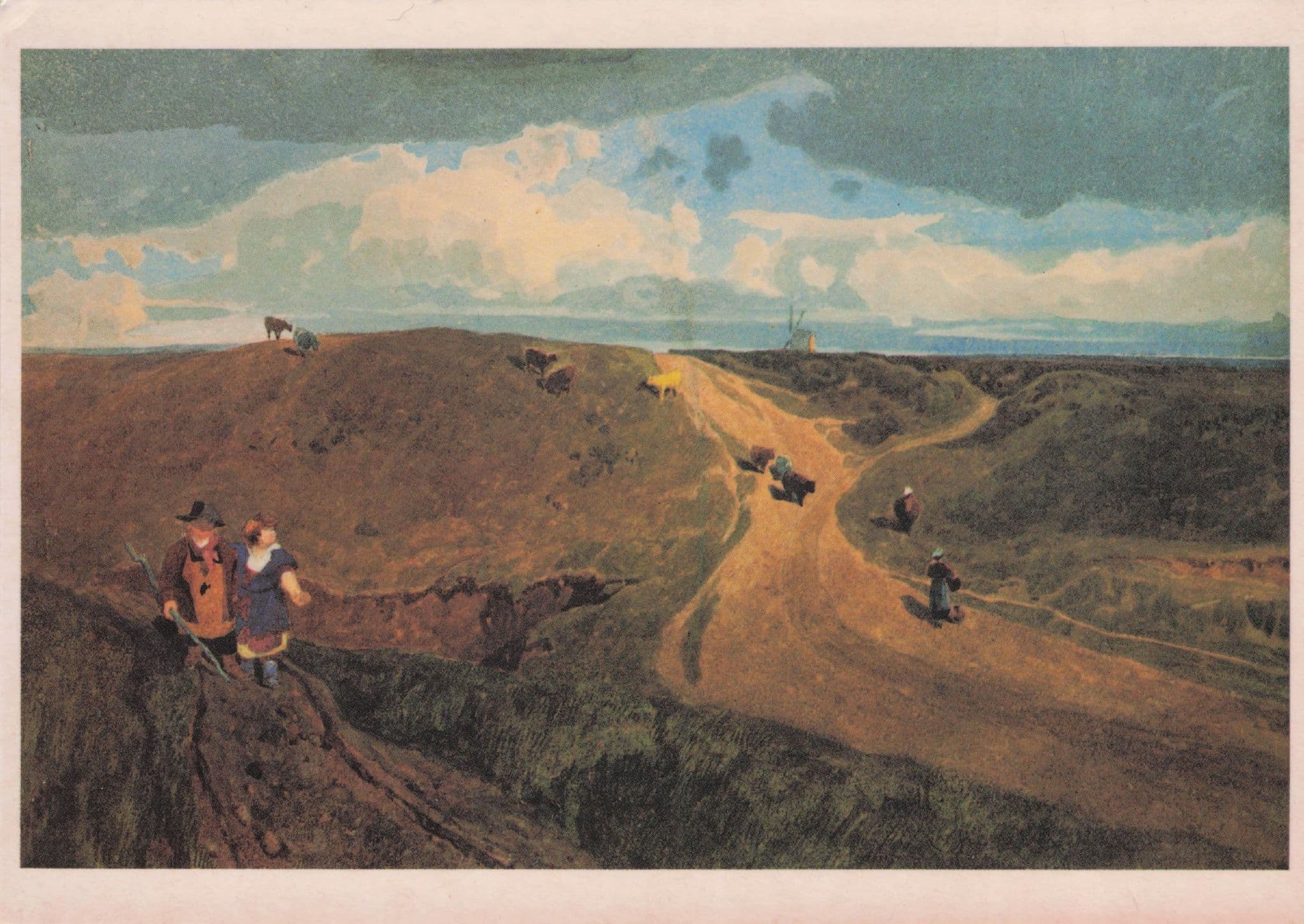 John Sell Cotman Mousehold Heath Norwich Painting Postcard