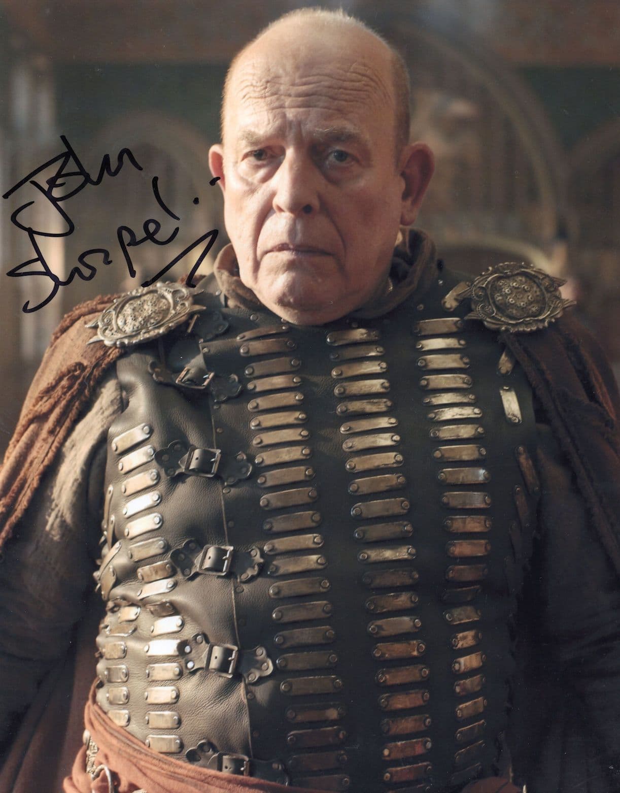 John Shrapnel of Merlin 101 Dalmations 10x8 Hand Signed Photo