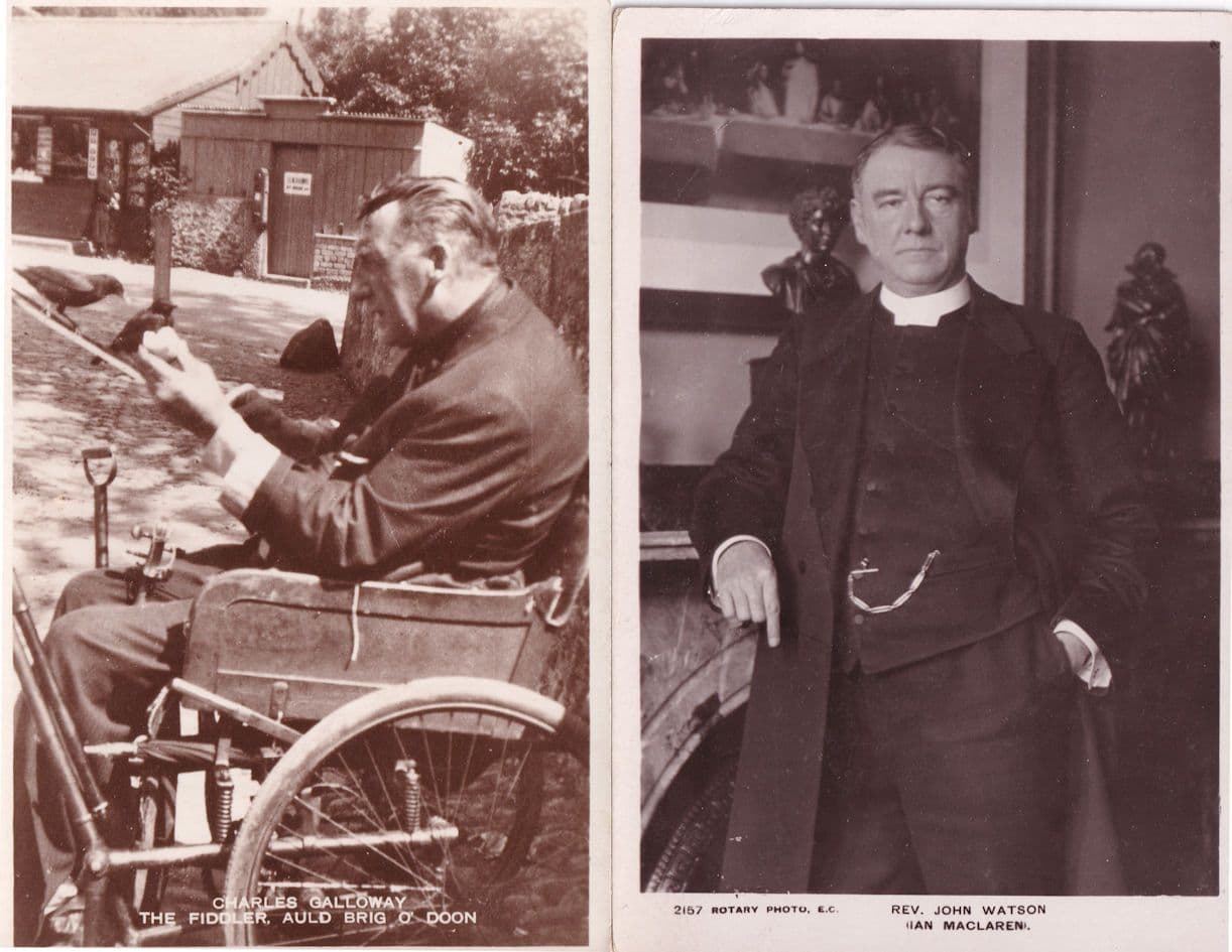 John Watson Scottish Author Charles Galloway 2x Postcard