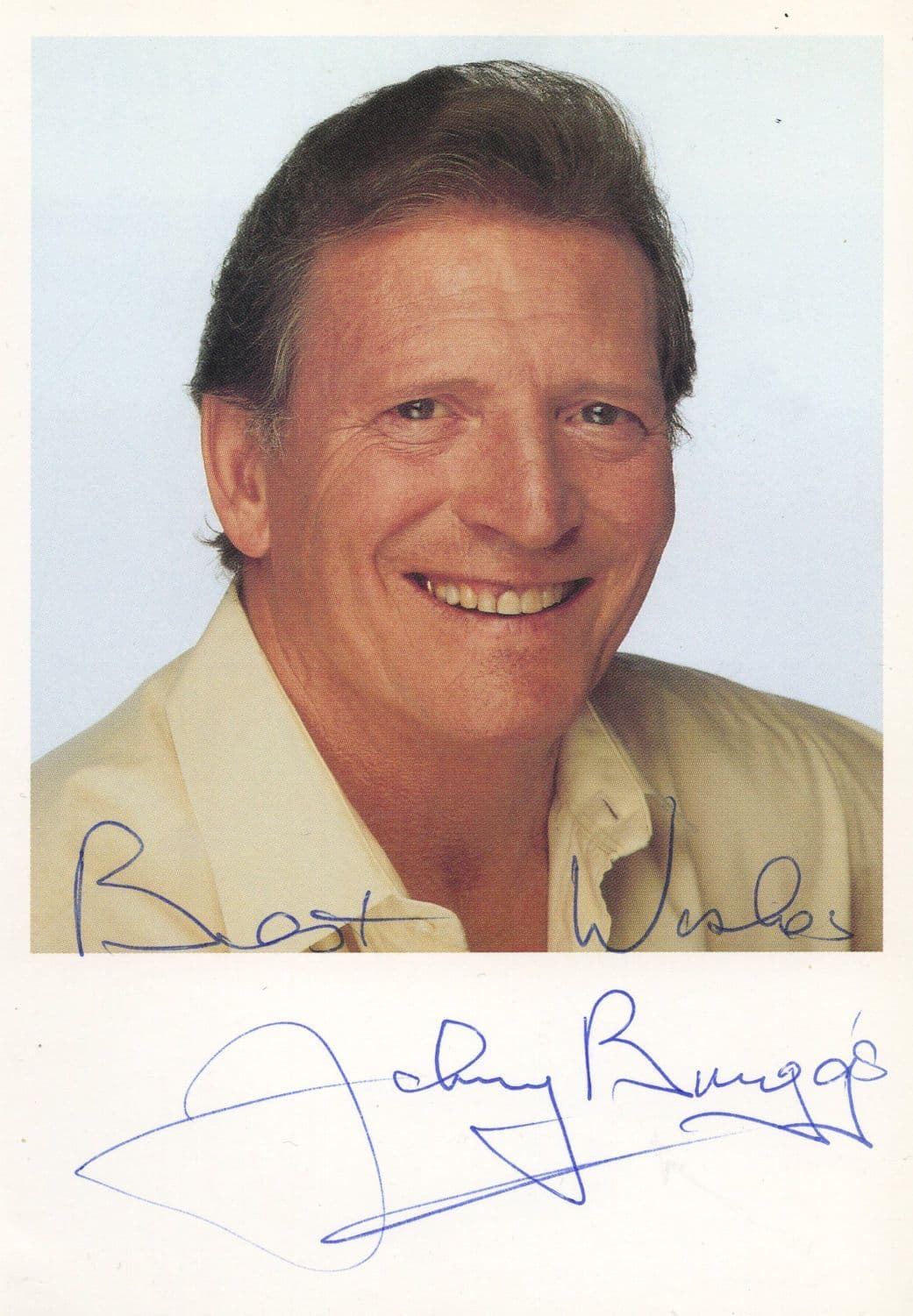 Johnny Briggs Coronation Street Hand Signed Cast Card Photo