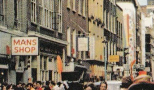 Johnny Mans TV Star Carnaby Street Fashion Shop OWNER Hand Signed Postcard