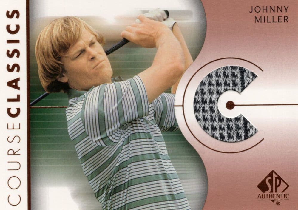Johnny Miller Course Classics 2003 Authentic Worn PGA Tour Golf Shirt Card