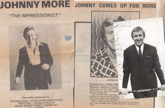 Johnny More TV Impressionist Paul Daniels Show Hand Signed Photo LOTS