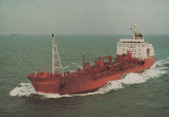 Johnson Chemstream Ship Johnsons Line Chemical Tanker Photo Rare Postcard