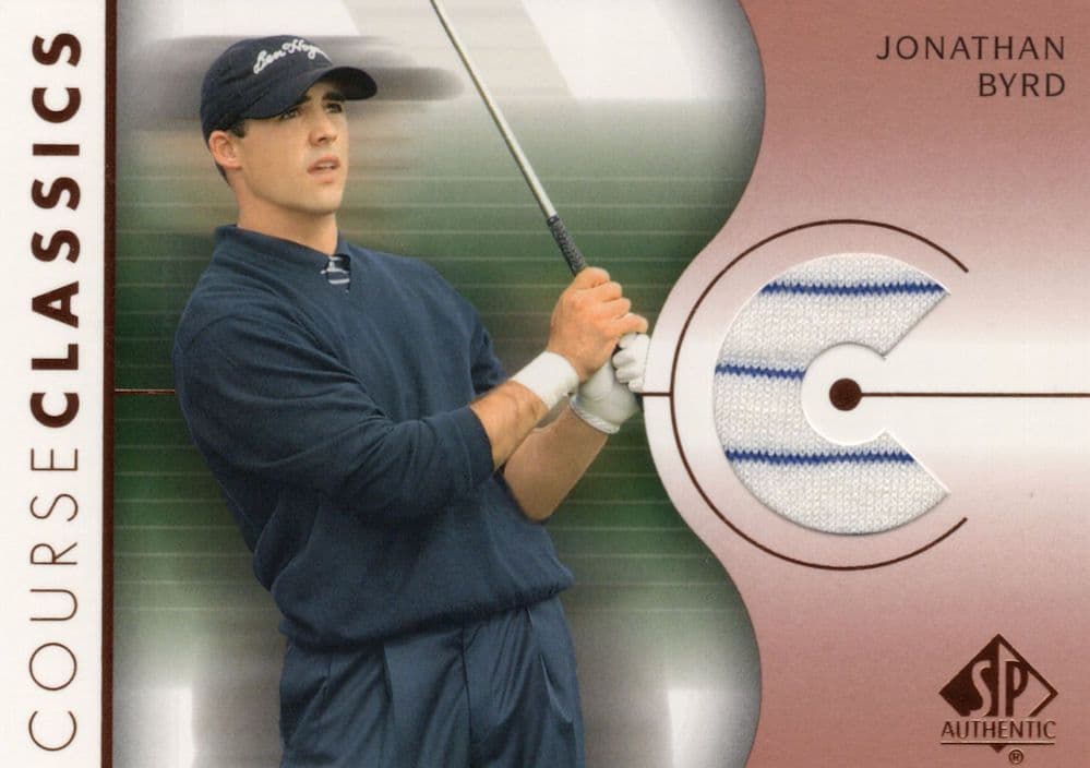 Jonathan Byrd Course Classics 2003 Authentic Worn PGA Tour Golf Shirt Card