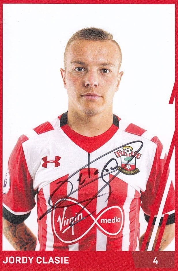 Jordy Clasie Southampton Football Club Hand Signed Photo