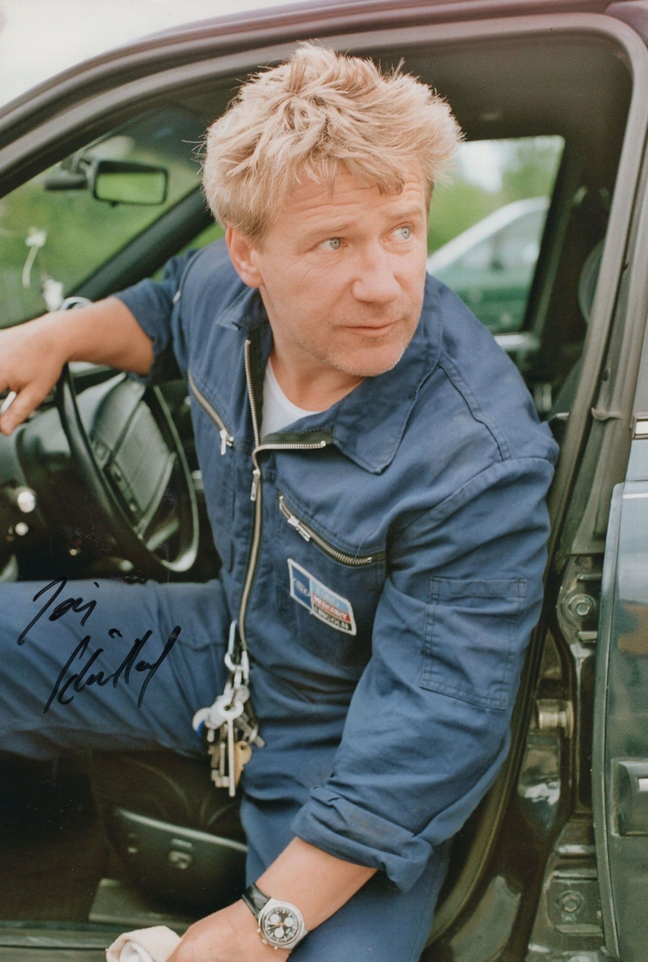 Jorg Schuttauf German Film Actor Tatort 12x8 Large Hand Signed Photo