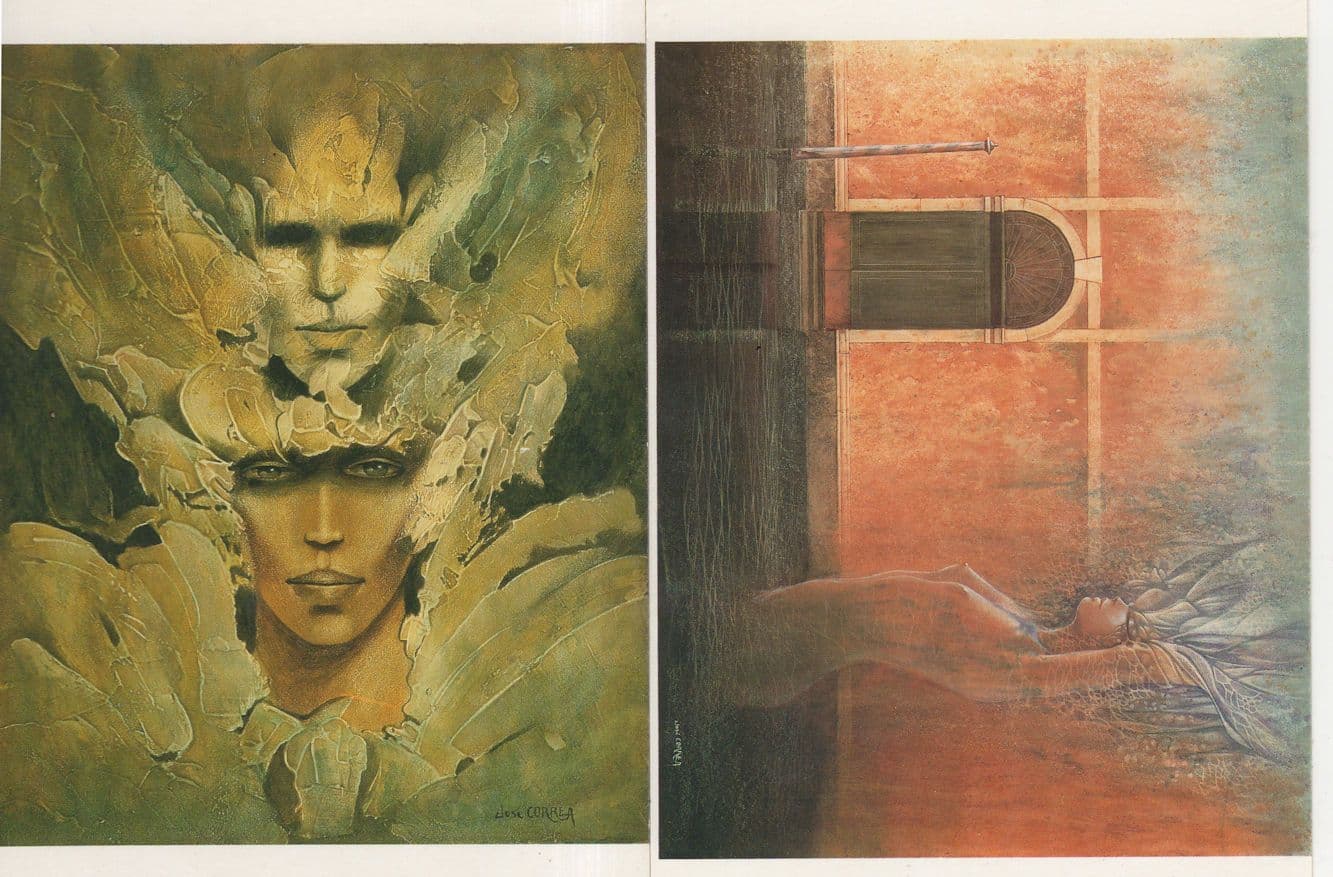 Jose Correa River Spirit Woman Ghost French 2x Painting Postcard