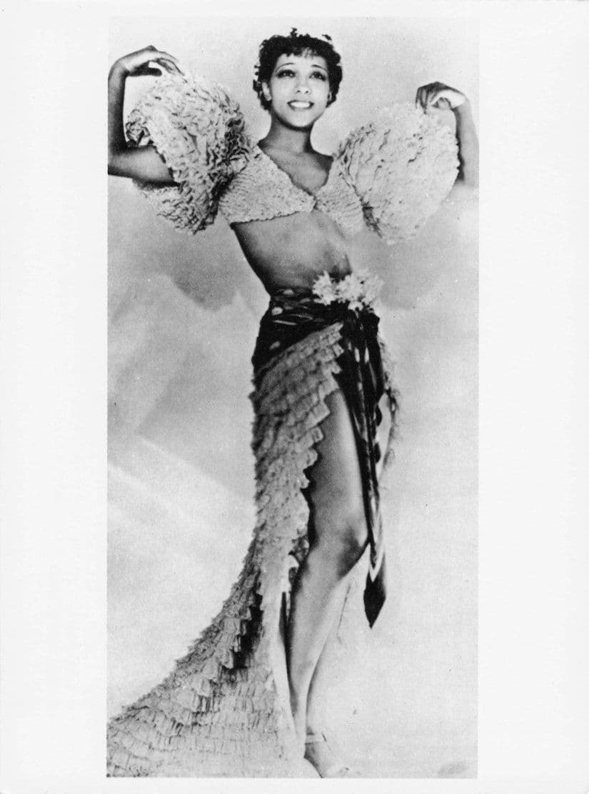 Josephine Baker French Glamour Film Actress Singer Dancer Photo Postcard