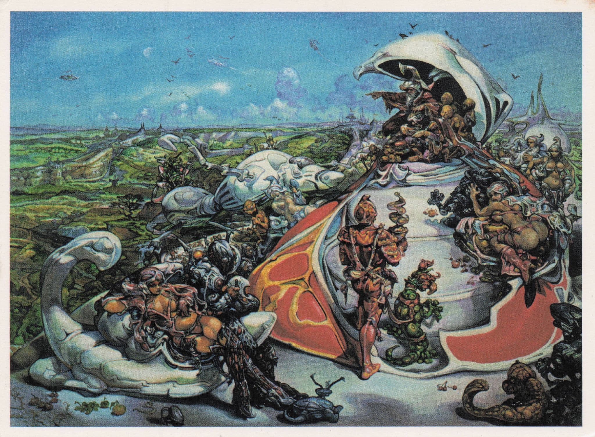 Josh Kirby Go Civilise The Savage Plantets Book Cover Art Postcard