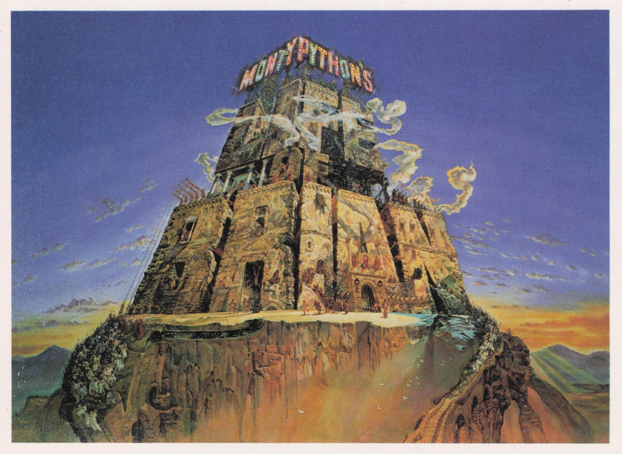 Josh Kirby The Life Of Brian Monty Python Art Painting Postcard