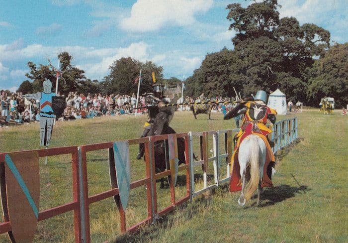 Jousting Association Chilham Castle Kent Rare Postcard