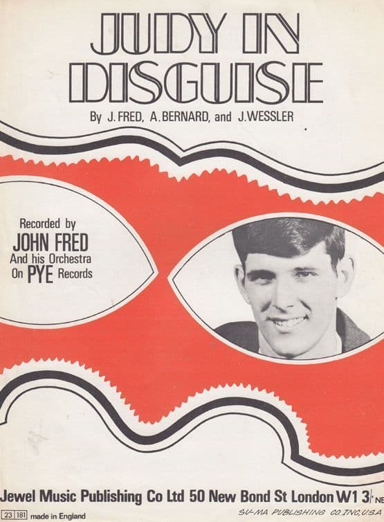 Judy In Disguise John Fred 1960s Sheet Music