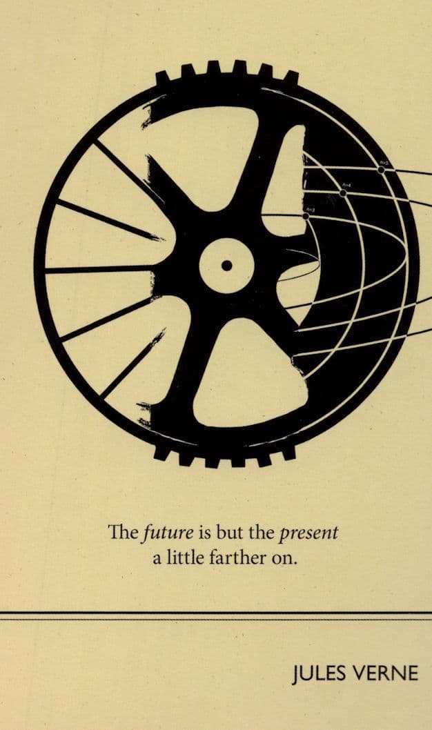 Jules Verne Five Weeks In A Balloon Book Quote Postcard
