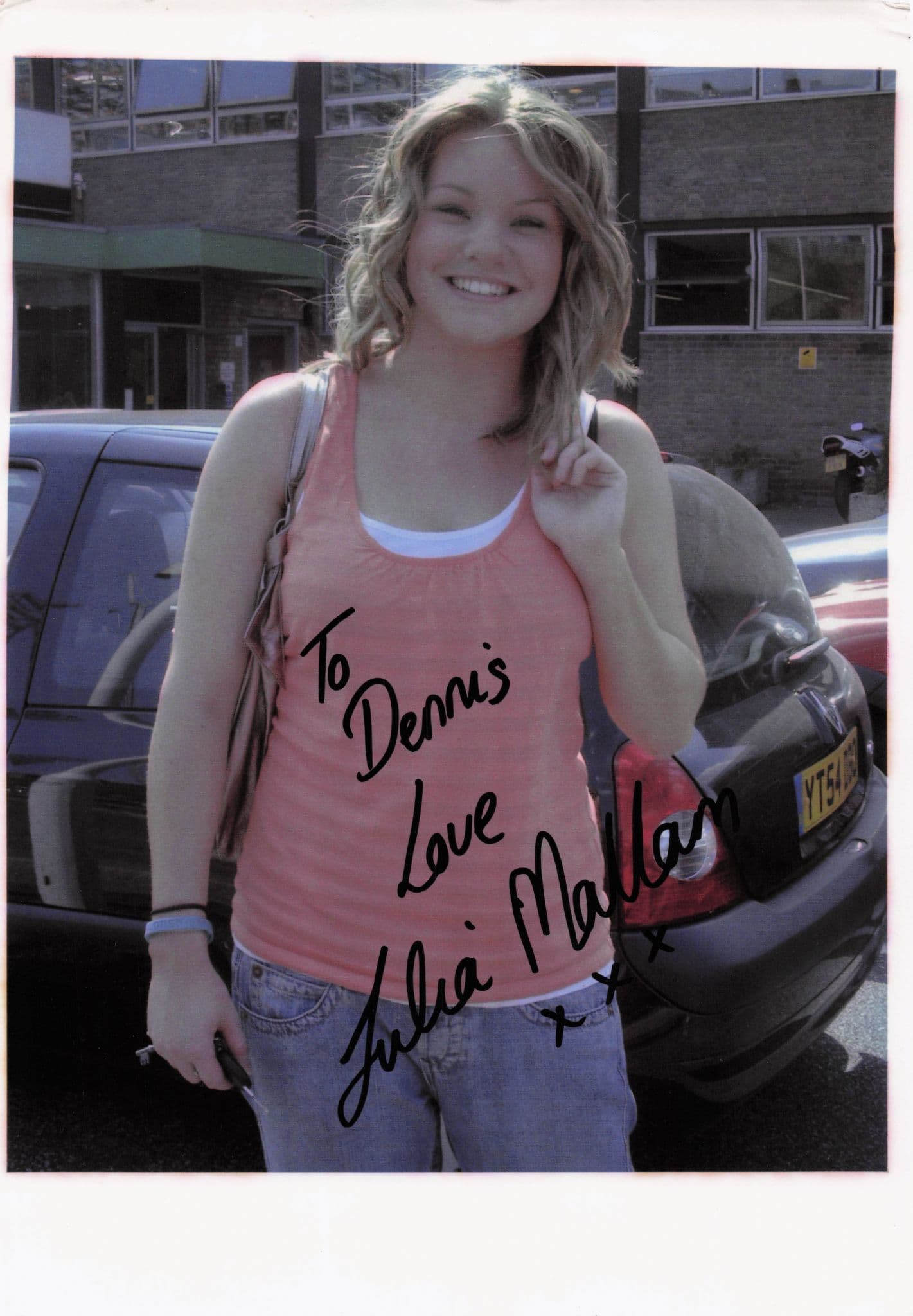 Julia Mallam At Emmerdale TV Studios 12x8 Hand Signed Photo