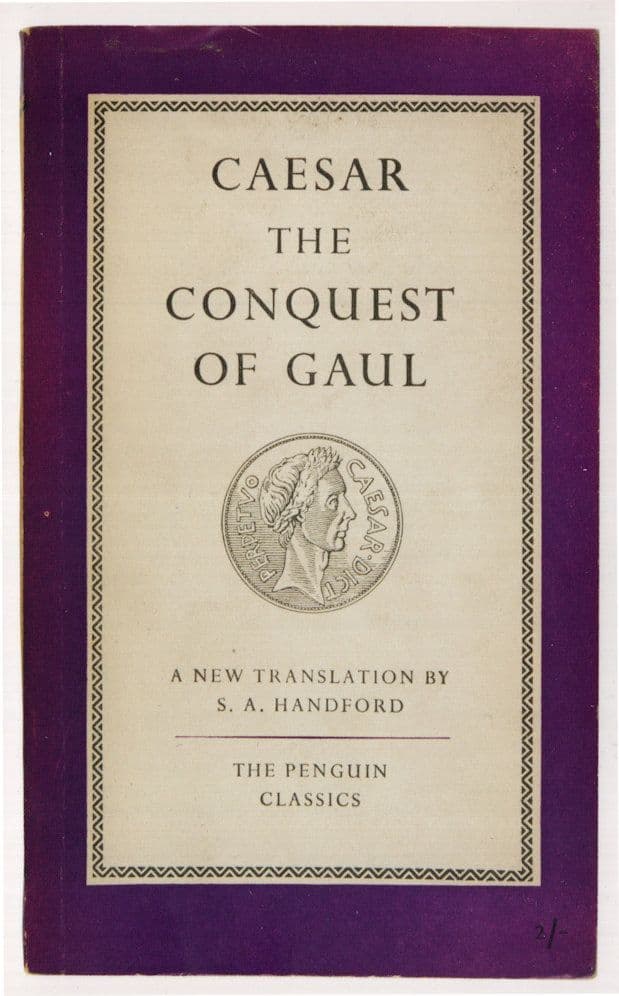 Julius Caesar The Conquest Of Gaul 1951 Book Postcard