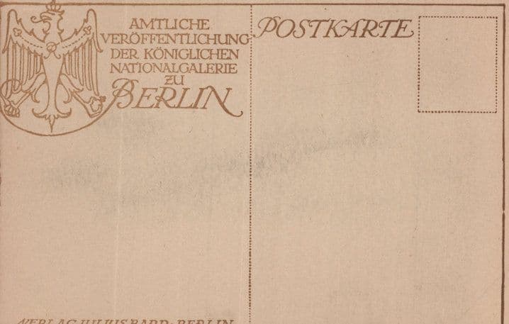 Julius Lippelt German Statue Sculpture Antique Berlin Gallery Postcard