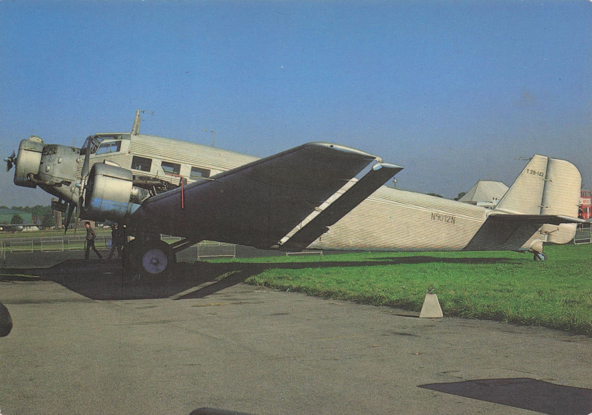 Junkers JU 52 Military WW2 Plane Rare Photo Postcard