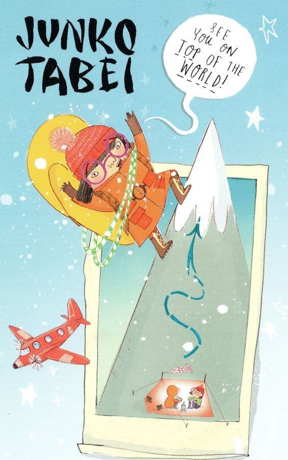 Junko Tabei Japanese Mountaineer Mount Everest Painting Postcard