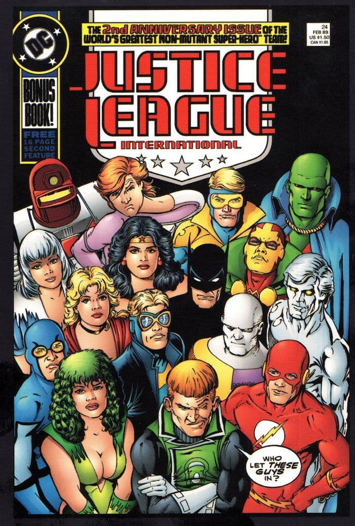 Justice League International Issue 24 DC Comic Book Postcard