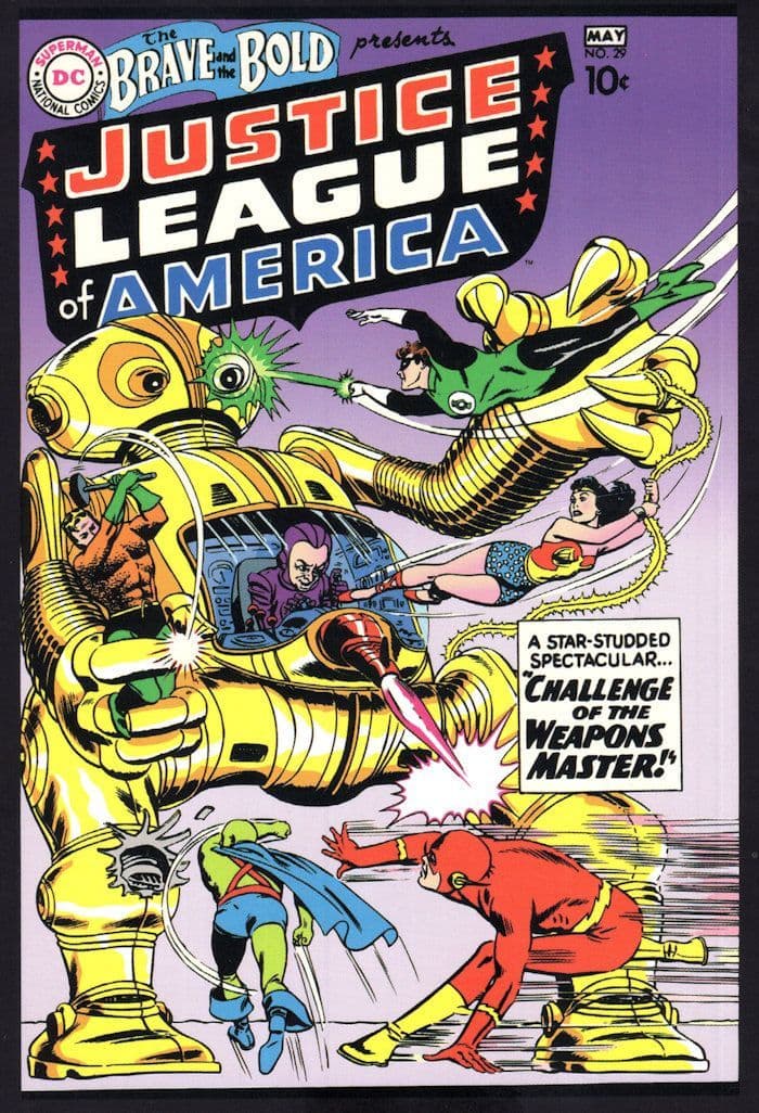 Justice League Of America Wonder Woman 1960 DC Comic Book Postcard