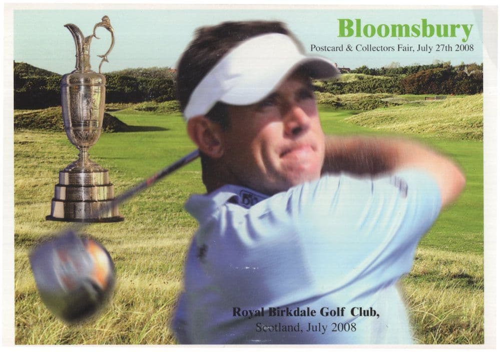 Justin Leonard Royal Birkdale Golf Club 2008 Postcard