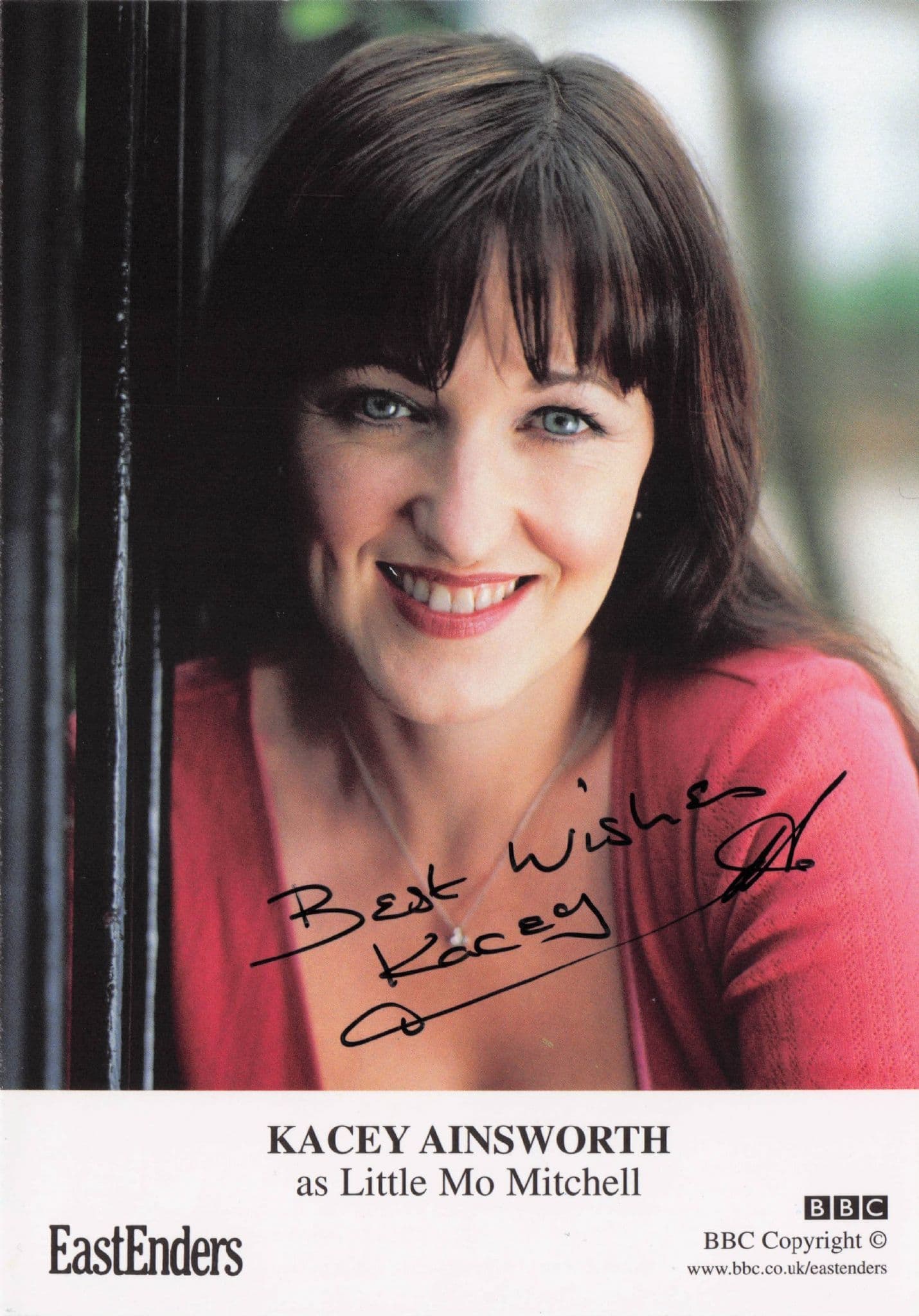 Kacey Ainsworth as Little Mo Mitchell Eastenders Hand Signed Cast Card Photo
