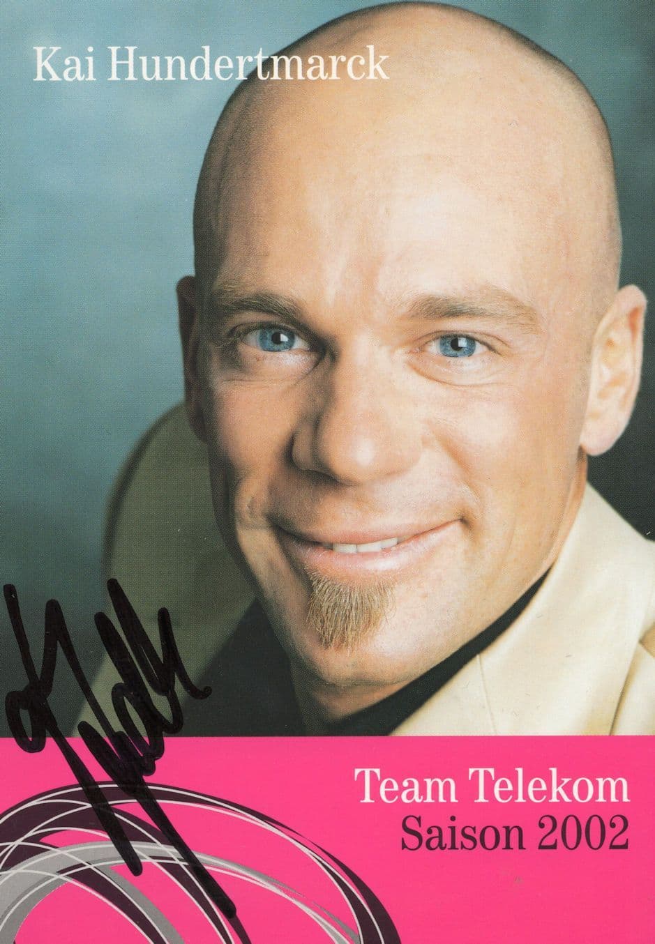 Kai Hundertmarck German Cycling Road Race Hand Signed 2002 Tour Photo