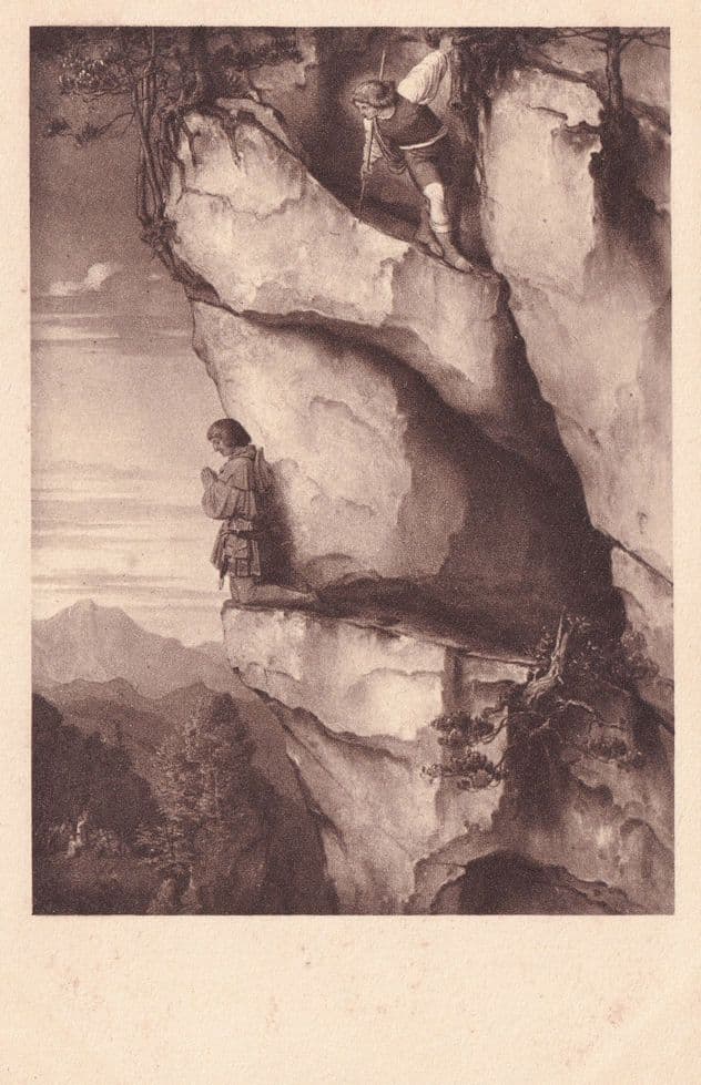 Kaiser Max On The Auf Der Martinswand Painting Postcard