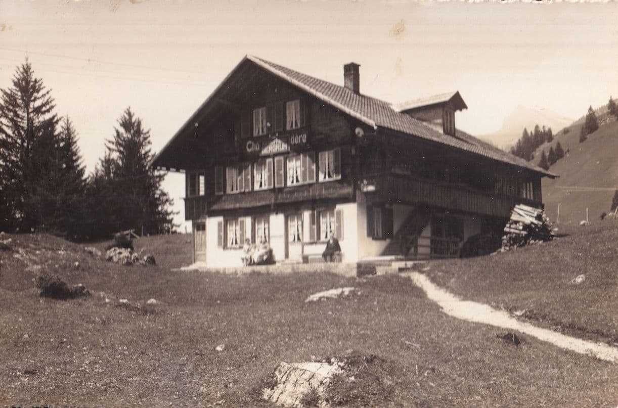 Kandersteg Kinderheim Switzerland Real Photo Hotel Old Postcard