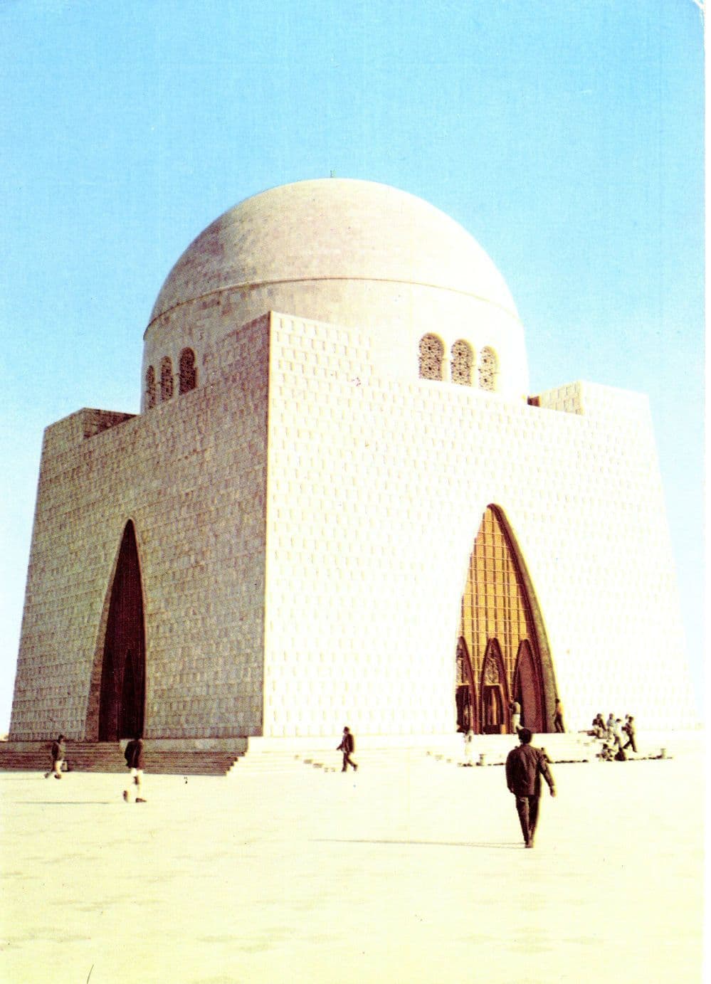 Karachi Mausoleum Karachi Pakistan Arabic Postcard
