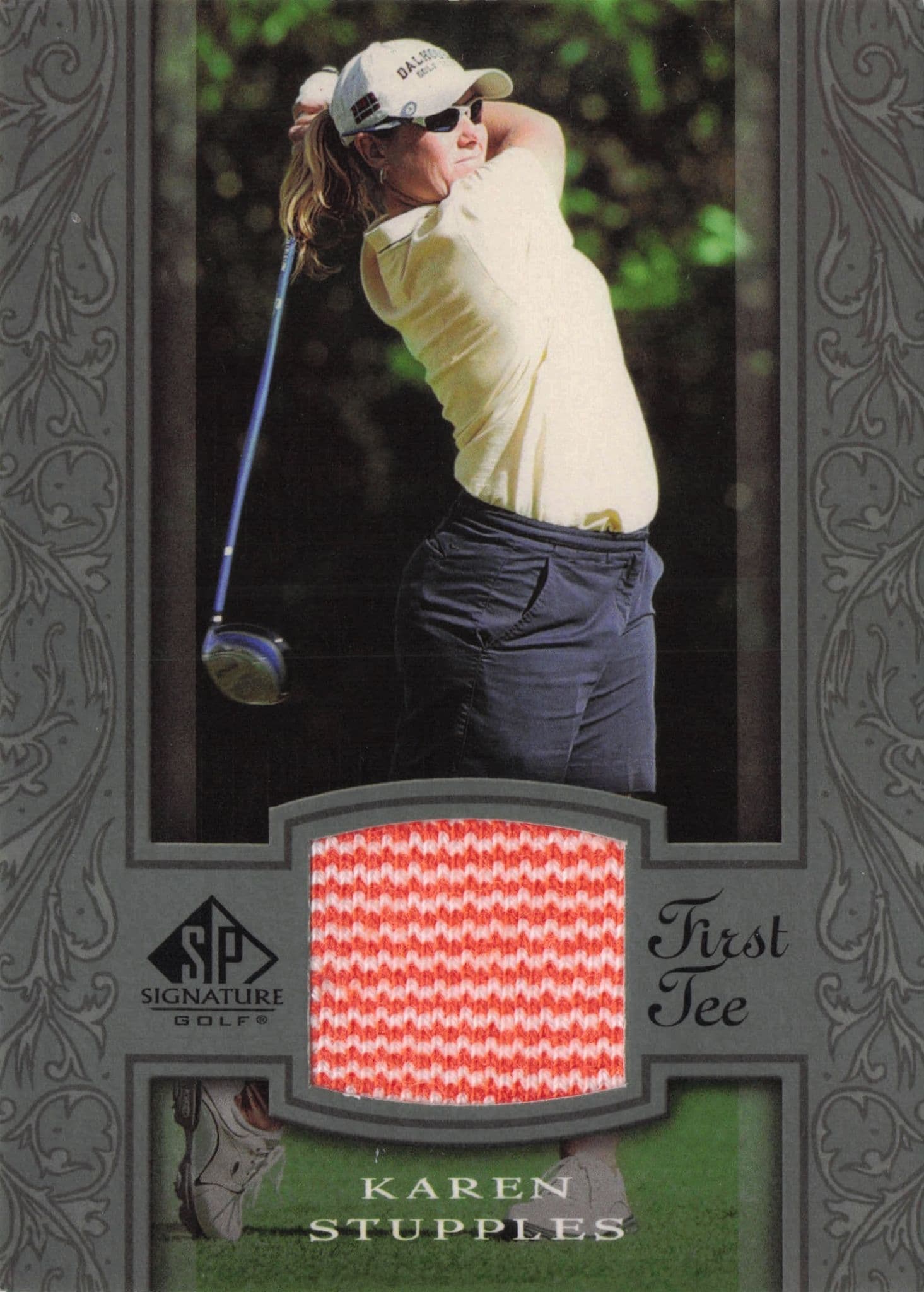 Karen Stupples First Tee SP 2005 Golf Upper Deck Relic Shirt Card