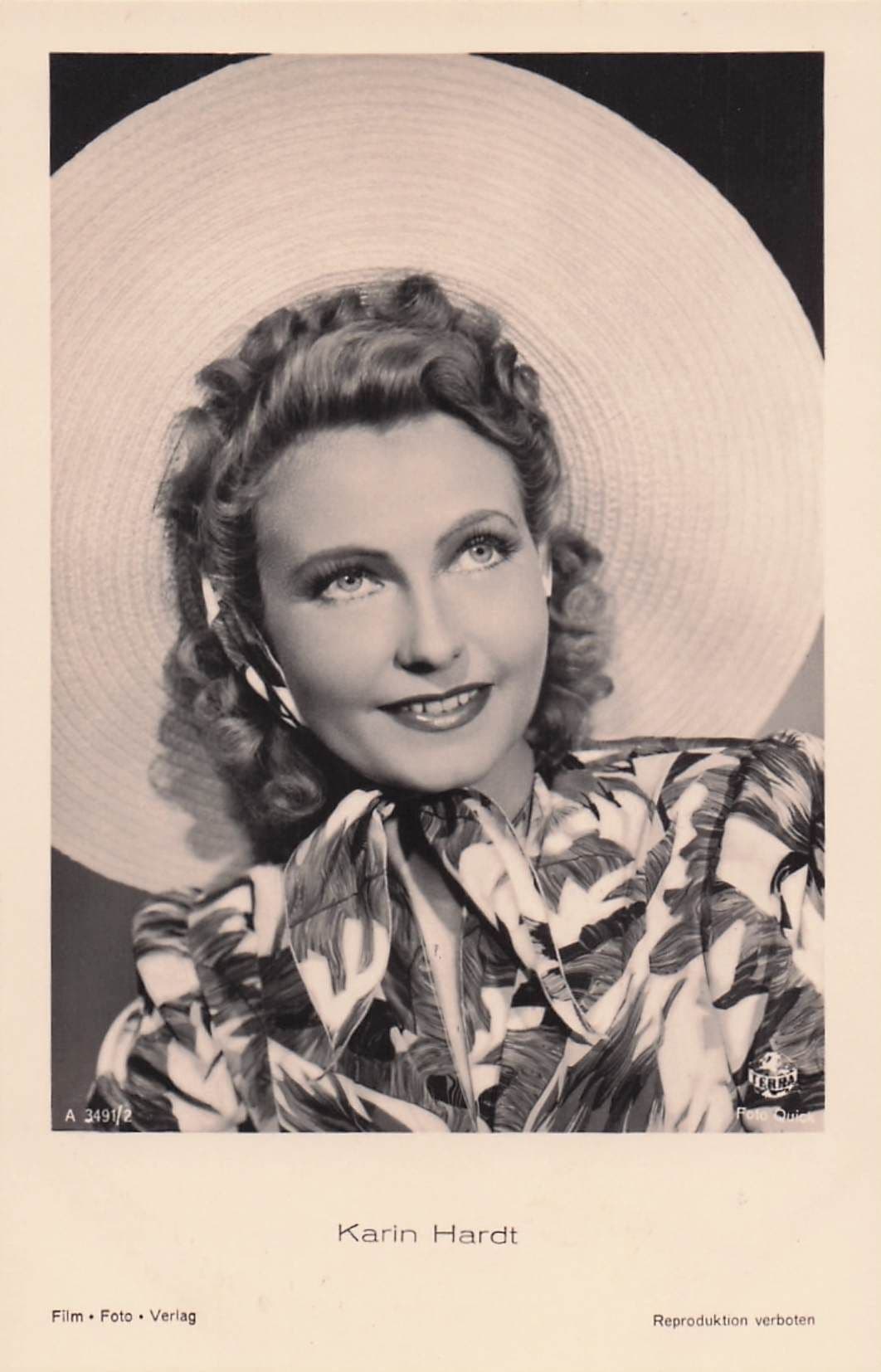 Karin Hardt Early German Film Star Stunning Antique Postcard