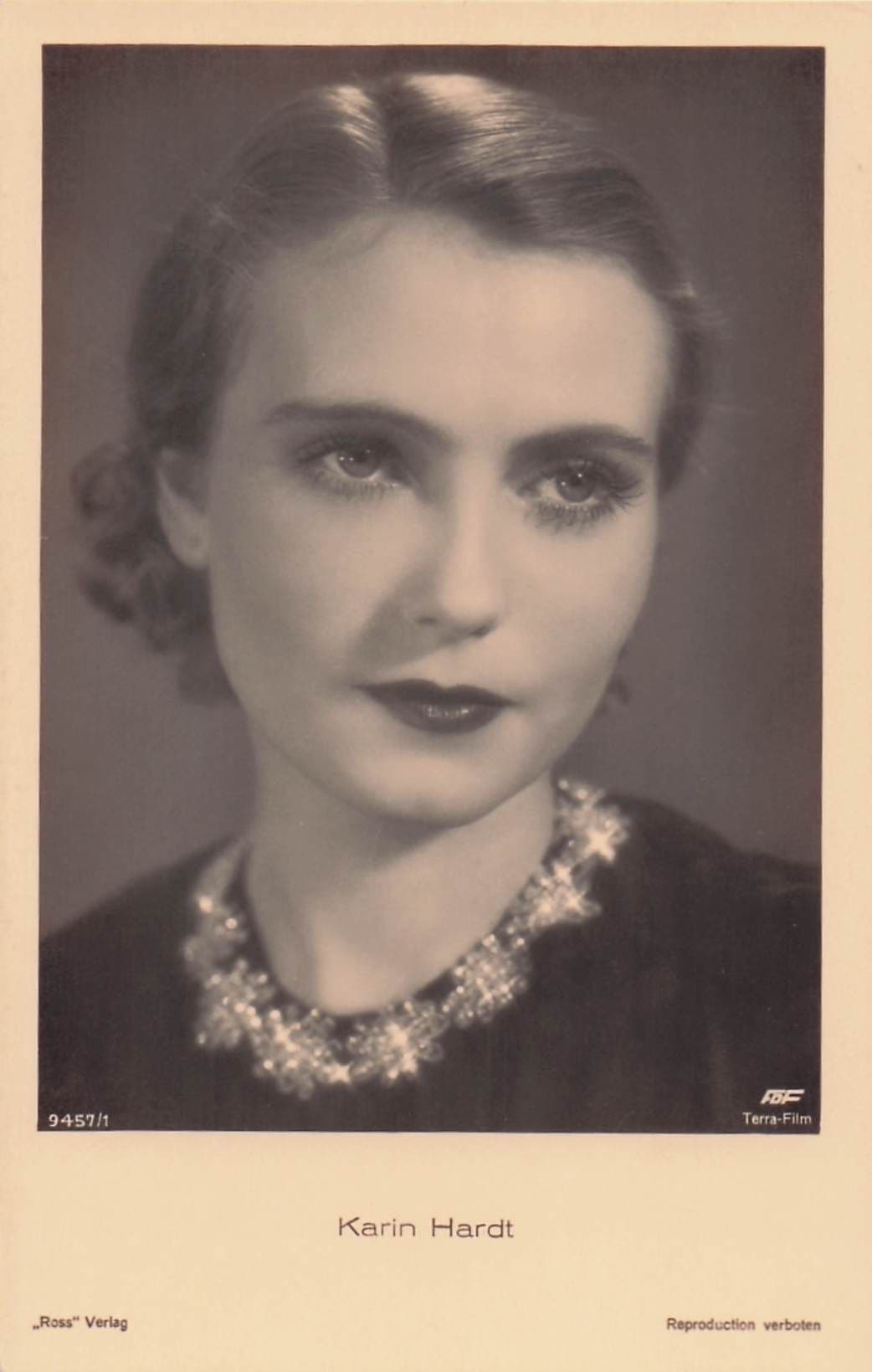 Karin Hardt Historic German Film Actress Old RPC Postcard
