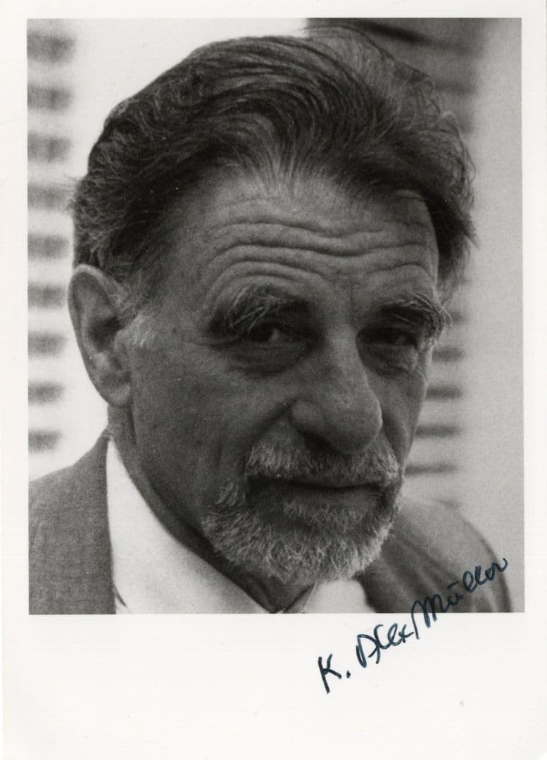 Karl Alex Muller Swiss Physics Nobel Prize Hand Signed Photo