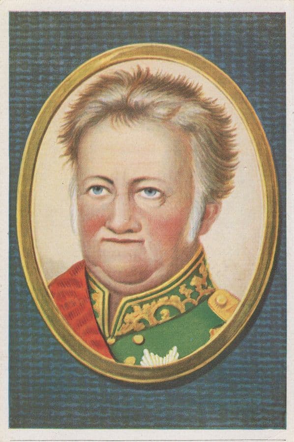 Karl August Grand Duke of Saxe Weimar Eisenach Cigarette Card