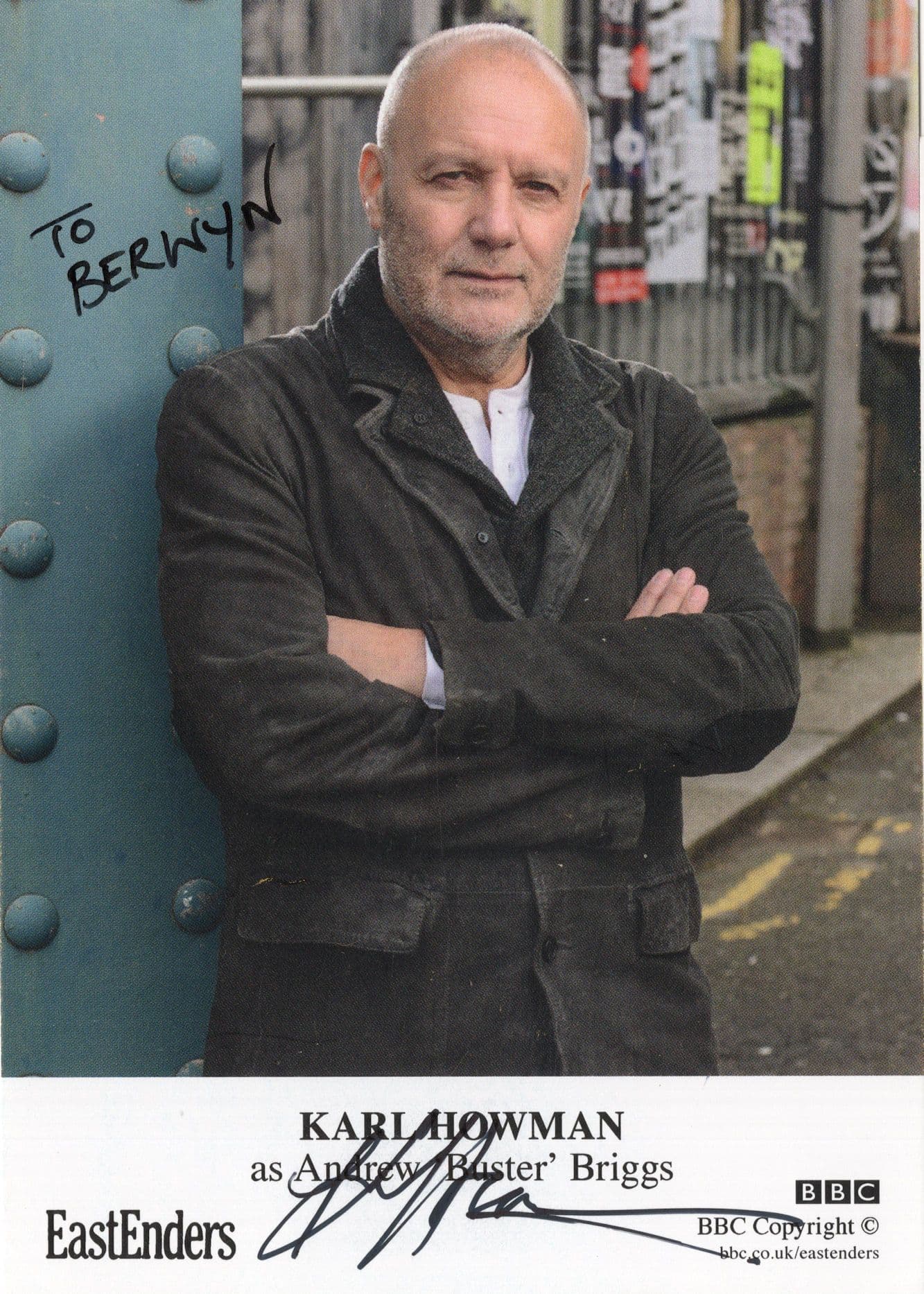 Karl Howman as Andrew Briggs Eastenders Hand Signed Cast Photo