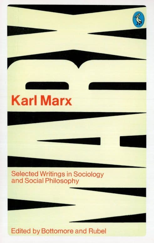 Karl Marx Selected Writings In Sociology 1963 Book Postcard