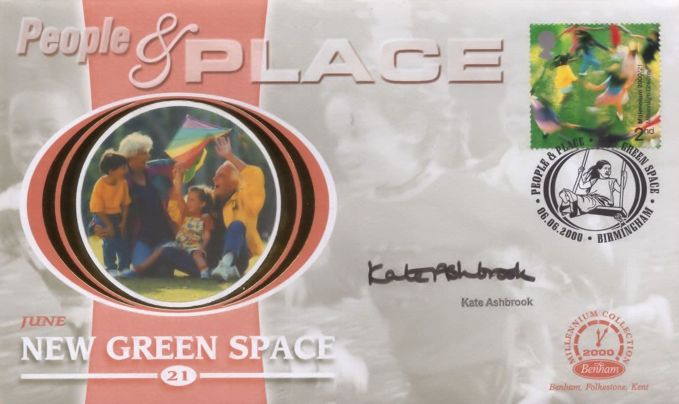 Kate Ashbrook Chair Ramblers Association New Green Space Hand Signed FDC