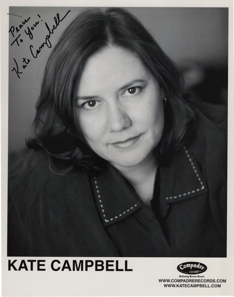 Kate Campbell Nashville Country & Western Singer 10x8 DOUBLE Hand Signed Photo