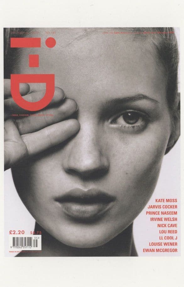 Kate Moss Supermodel 1996 Covergirl Magazine Photo Postcard