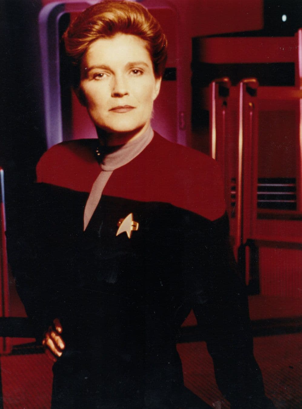 Kate Mulgrew Star Trek Voyager BBC TV Rare Press Photo
