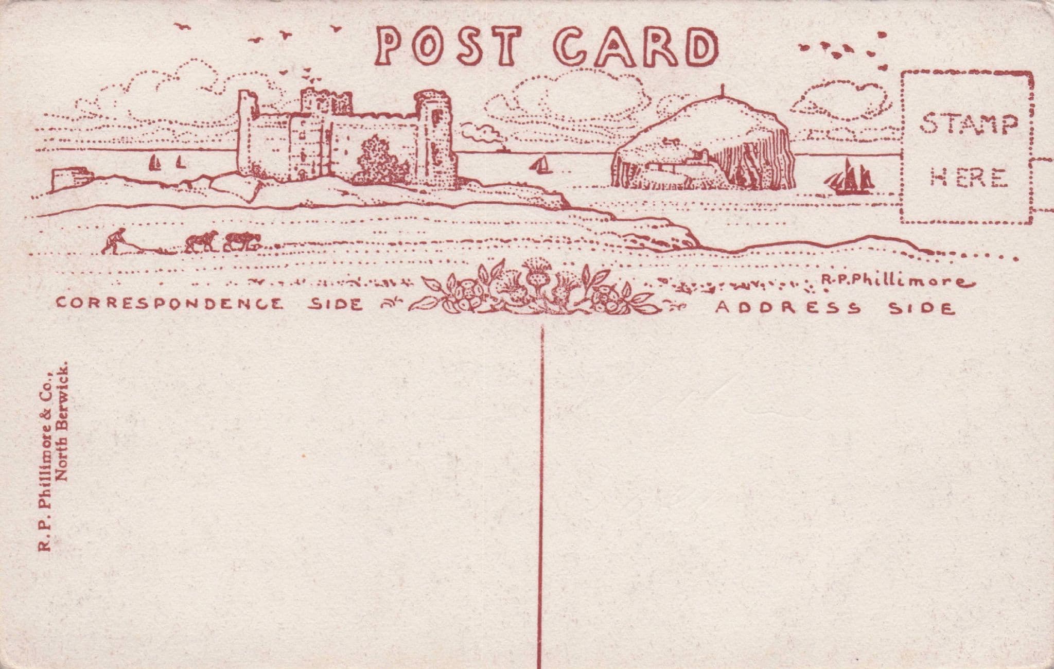 Kate Watson of North Berwick Coast Guard Station R Phillimore Old Postcard