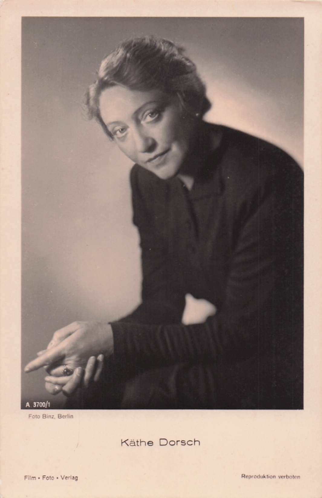 Kathe Dorsch German Theatre & Film Actress Old RPC Postcard