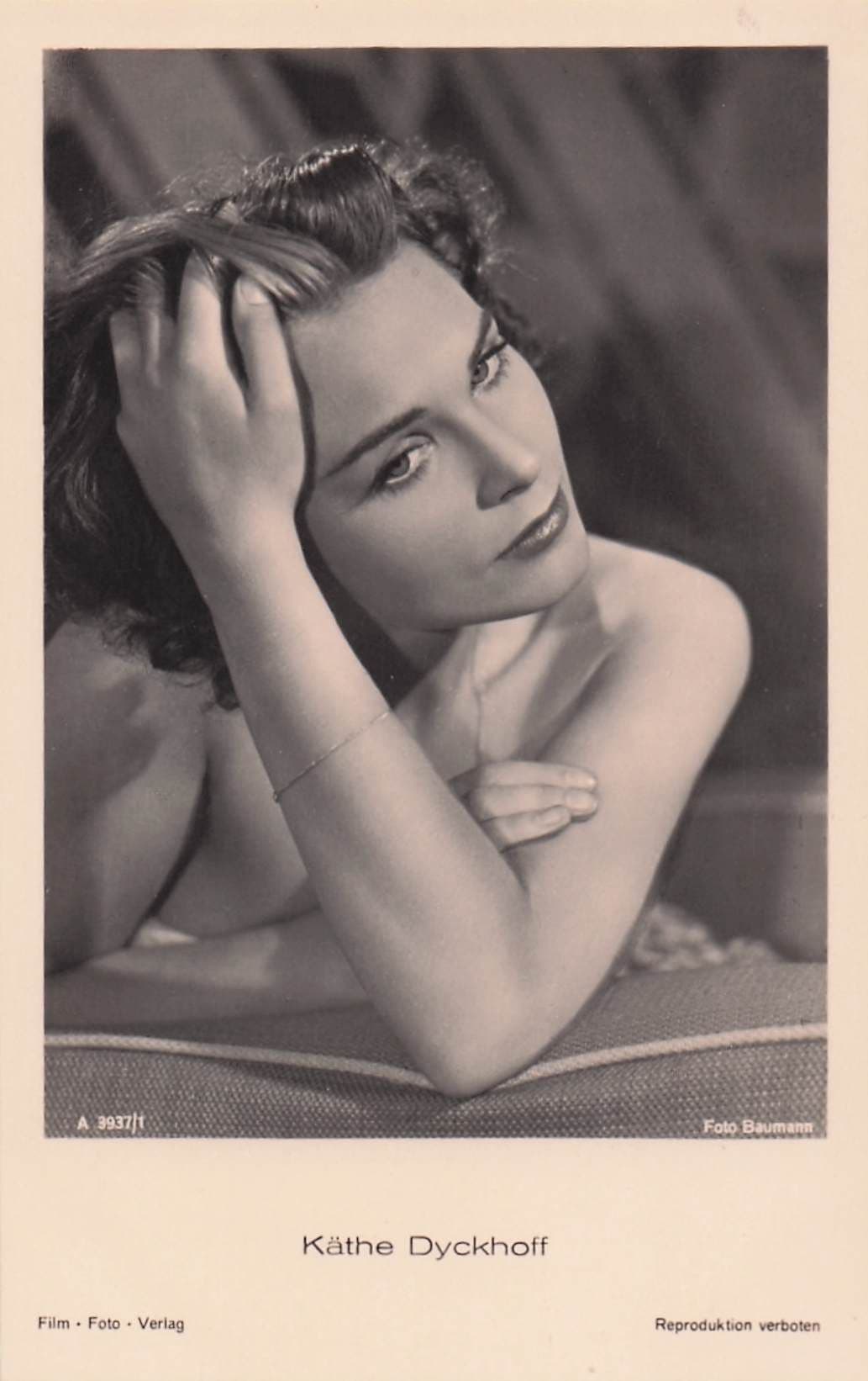 Kathe Dyckhoff German Film Actress Antique Real Photo Postcard