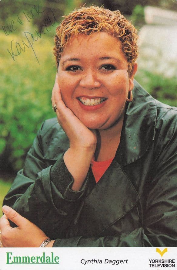 Kay Purcell as Cynthia Daggert Emmerdale Hand Signed Cast Photo